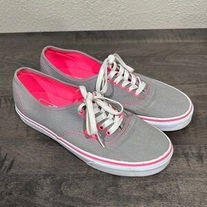 Gray & Pink Vans